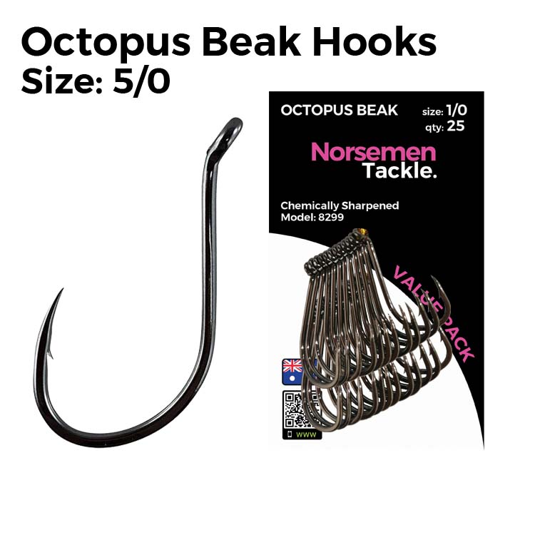 Octopus Beak Hooks #5/0 - Norsemen Tackle